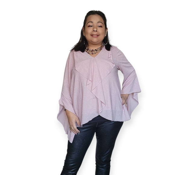 Splash Pink Ruffle Blouse - Picture 10 of 16